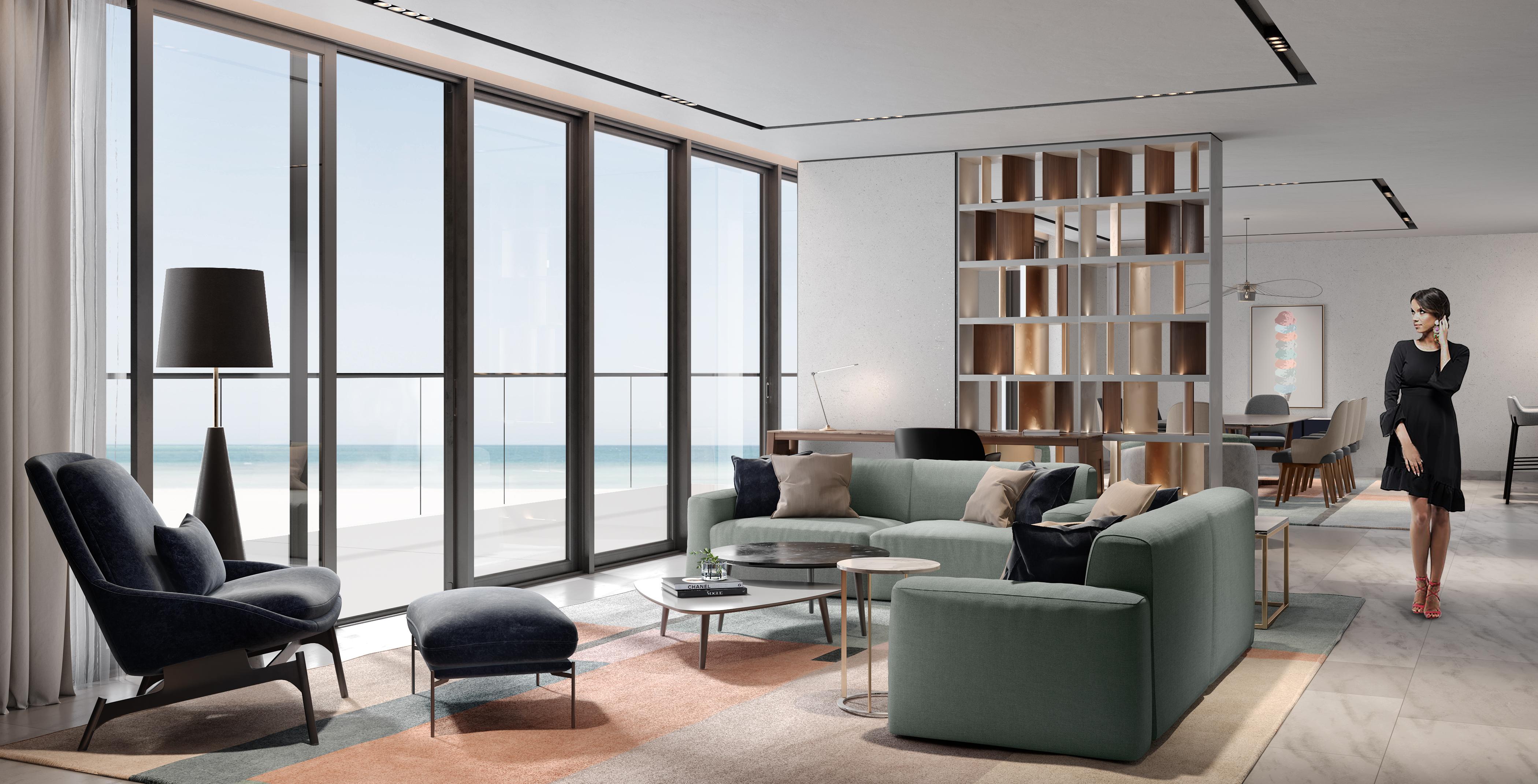 Th8 Palm Dubai Beach Resort, Vignette Collection By Ihg Eksteriør billede Interior of a penthouse apartment